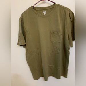 American Giant Heavyweight Pocket Tee- Olive